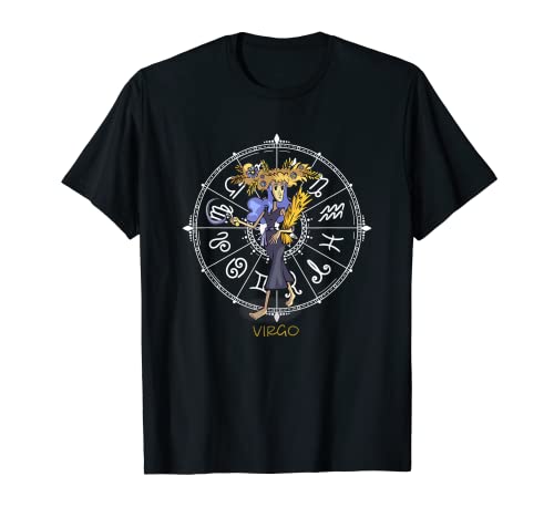 Virgo Earth Lady Astrological Zodiac Signo Arte Camiseta