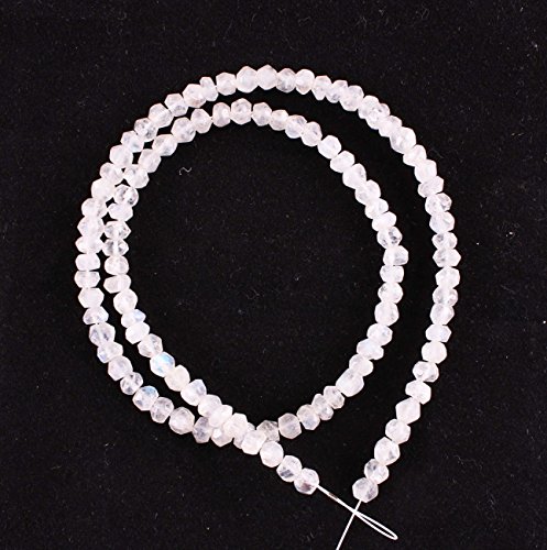 Visioneer upam Collection naturales India Blanco Piedra de luna arco iris de piedra Piedra Preciosa facettiert Rondelle Forma perlas 1 líneas lose playa