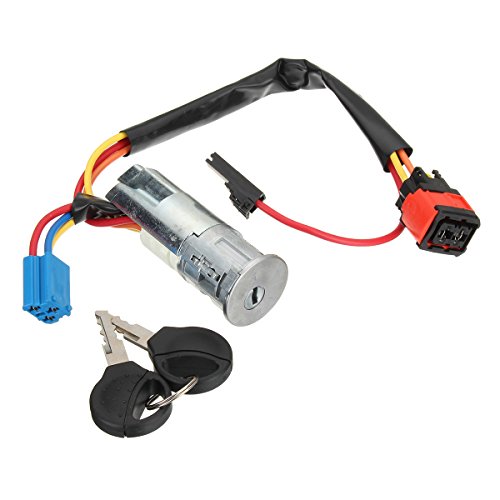 Viviance Interruptor De Encendido De Arranque Barril Cerradura Llaves para Peugeot 206 1998-2010 406 Facelifting 1999-2004 para Citroen Picasso Xsara 1999-2005 4162P0
