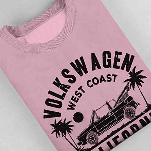 Volkswagen West Coast California Beach Club Black Text Women's Sweatshirt