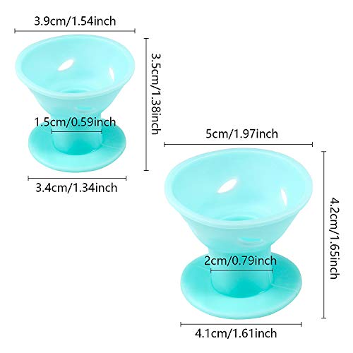 Vordas Welecoco Silicona Rulos para el Pelo,Sin Calor Suaves Bigudies Pelo Rizadores de Pelo Conjunto en Forma de Seta Magic Cuidado del Cabello Silicona Rulos, 40 unidadfes, Azul