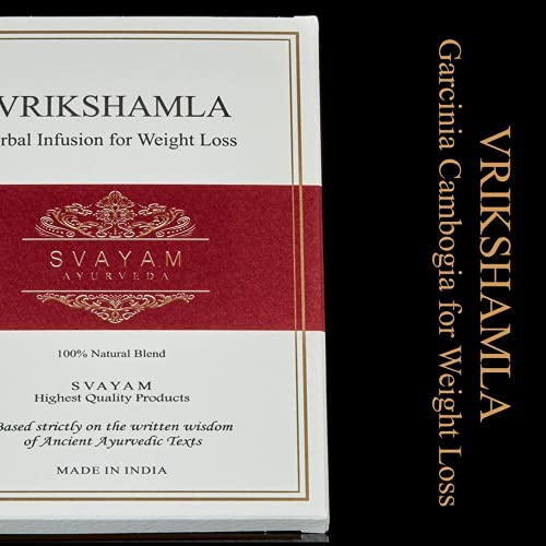 VRIKSHAMLA - Garcinia Cambogia - Infusión Ayurveda que ayuda a tu organismo a quemar grasa y perder peso - 100 g - 100% Natural. Sin Componentes Químicos - Ayurveda SVAYAM