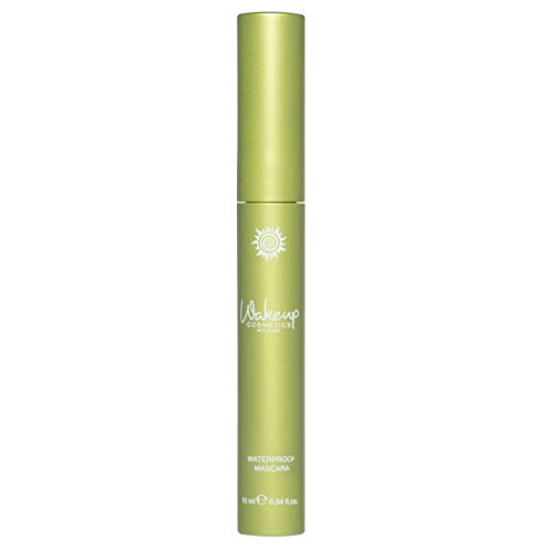 Wakeup Cosmetics Milano Máscara de pestañas impermeable, enriquecida con vitamina y aceite de jojoba, verde