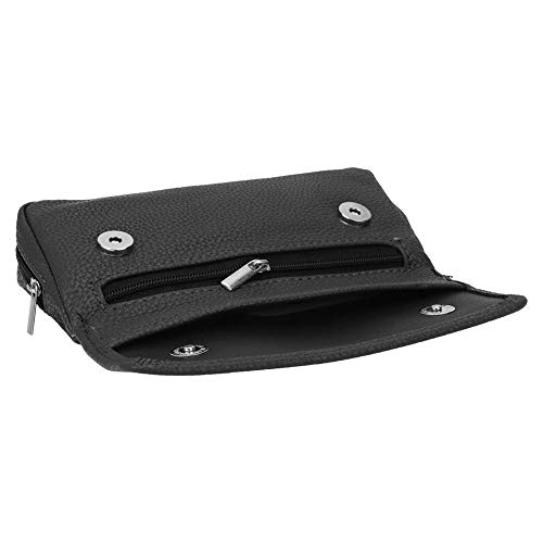 Wandisy Venta Loca Bolsa de Estuche para Bolsa de Pipa de Tabaco, Bolsa de Soporte de Tabaco de Pipa de Cuero de PU portátil Bolsa de Almacenamiento Impermeable(Negro)