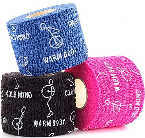 WARM BODY COLD MIND Cinta de Levantamiento de Pesas Premium Hookgrip para Levantamiento de Pesas y Crossfit, Cinta elástica de algodón para Crossfit, Resistente al Sudor y Transpirable