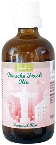 Wäsche Fresh Rio - Aromatizador para ropa (concentrado, 100 ml, potente aroma amaderado)