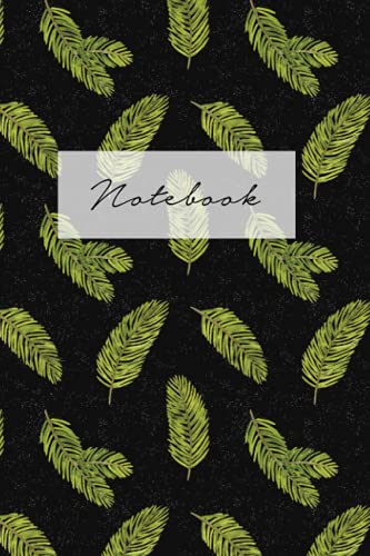Watercolor Green Pine Tree Branches. Botanical illustration journal. Christmas and Winter Theme seamless pattern.: 120 Lined Pages, 6×9 inches, ... For Students and Teachers, Journal Gift