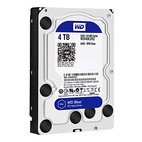 WD Blue - Disco duro para ordenadores de sobremesa de 4 TB (5400 rpm, SATA a 6 Gb/s, 64 MB de caché, 3,5") azul