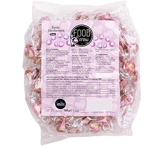 WeddingTree Caramelos Corazón Purpúreo para Wedding - 500g Caramelos Boda - Dulces en Forma de Corazón Mensaje para decoración de Mesa, para Bautizo, Wedding Favours de Boda, Día de la Madre