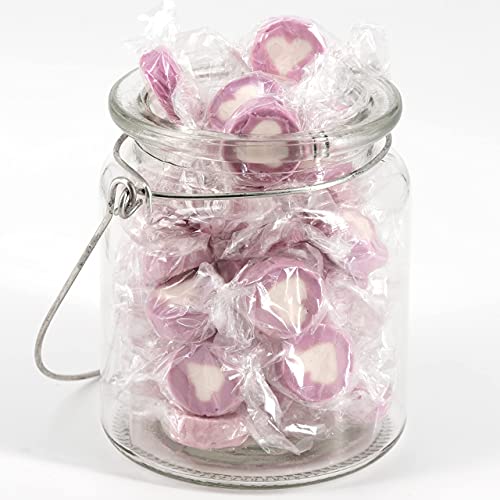 WeddingTree Caramelos Corazón Purpúreo para Wedding - 500g Caramelos Boda - Dulces en Forma de Corazón Mensaje para decoración de Mesa, para Bautizo, Wedding Favours de Boda, Día de la Madre