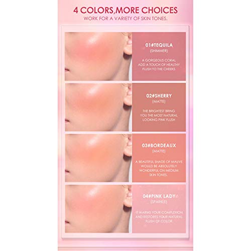 WEIBM Liquid Monochrome Blush Nude Makeup Clear Tridimensional Rouge Matte 5ml