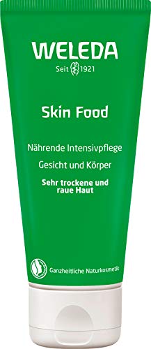 WELEDA Juego de regalo de mascarillas de manos Skin Food 2021, cosmética natural, set de regalo compuesto por crema y guantes de algodón orgánico para el cuidado intensivo de la piel seca y dañada