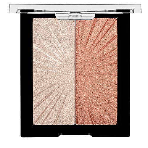 Wet n Wild - MegaGlo Blushlighter - Dúo de Colorete e Iluminador - Para Definir e Iluminar al Instante, con Pigmentos Perlados Ultrarreflectantes - Vegano - Highlight Bling - 1 Unidad