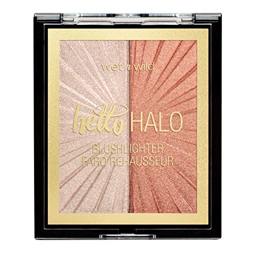 Wet n Wild - MegaGlo Blushlighter - Dúo de Colorete e Iluminador - Para Definir e Iluminar al Instante, con Pigmentos Perlados Ultrarreflectantes - Vegano - Highlight Bling - 1 Unidad