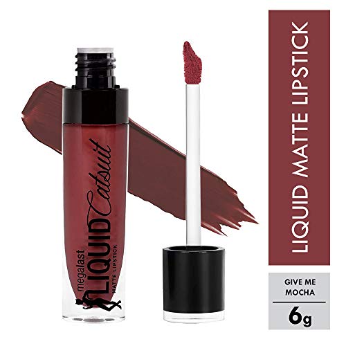Wet 'n' Wild Megalast Liquid Catsuit Matte Lipstick - Barra De Labios Mate Líquida Y Brillante, Con Acabado Mate Muy Pigmentado - Vegana - Give Me Mocha -, Handle With Care, Fresh, 6 Gramo