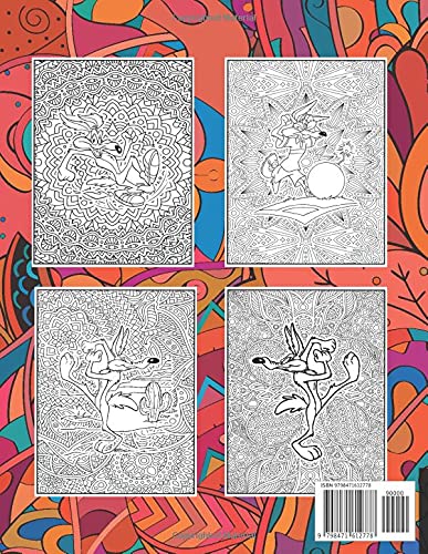 Wile E Coyote Coloring Book For Adult Stress Relieving Designs: Wile E Coyote Coloring Books for Adults Relaxation