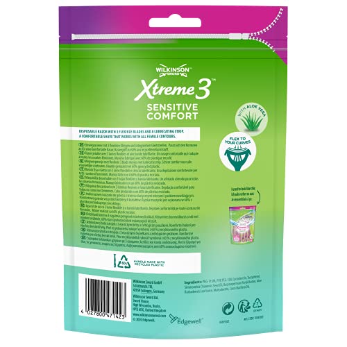 Wilkinson Sword Xtreme 3 Beauty Sensitive – Cuchillas de afeitar desechables (8 unidades)