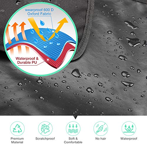 Wimypet Impermeable Protector para Maletero del Coche, Funda de Asiento para Perros, Cubierta de Asiento para Perros, Funda Perros Coche Antideslizante Universal para Varios SUV Camiónes 180x103 cm
