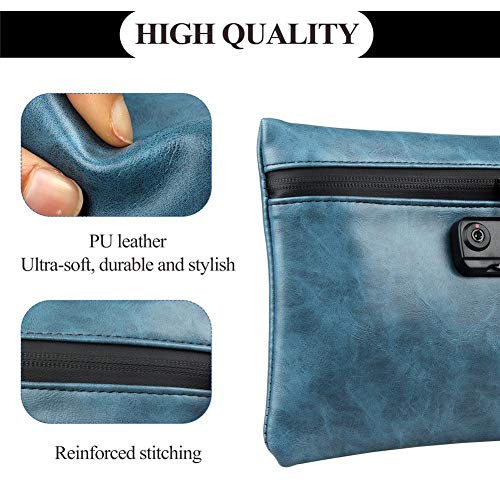 Winnerruby - Bolsas y recipientes resistentes al olor con cierre, bolsa de almacenamiento con cremallera y carbono, estuche para especias, perfume, incienso, bolsa de viaje beige caqui