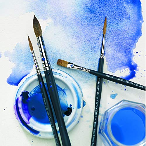 Winsor & Newton Water Colour Sable Pincel Acuarela, Madera de Abedul, Nº1