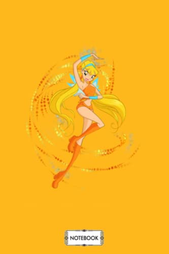 Winx Club Stella Fairy Notebook: Lined College Ruled Paper,6x9 120 Pages,journal,matte Finish Cover,diary,planner