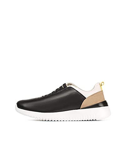 Wonders - Deportivo Casual con elásticos para Hombre Negro 43