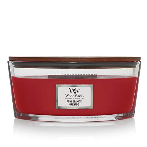 WoodWick Ellipse Vela Aromática, Rojo (Pomegranate), 453g