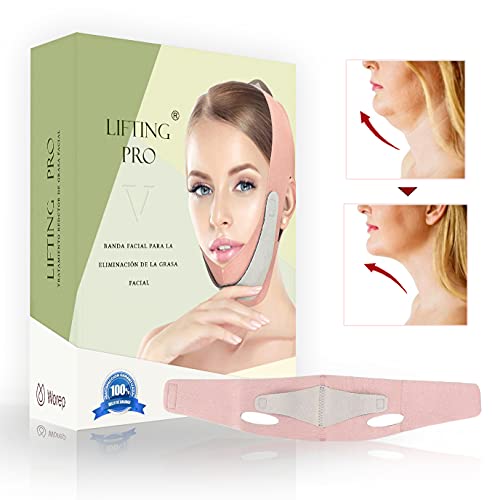 Worep. Faja facial para reducir la papada, Adelgazar la cara, Adelgazante, Vendajes, Reafirmante Cara, Lifting, Reductor y Antiarrugas cuidado facial piel compacto, Reducir Barbilla Doble V-line
