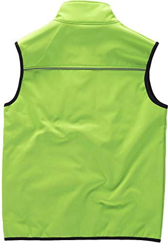 Work Team Chaleco Softshell Aire Libre Liso Hombre Verde Lima XL