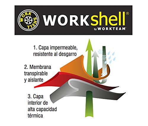 Work Team Chaleco Softshell Aire Libre Liso Hombre Verde Lima XL