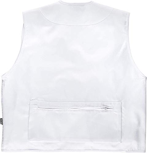 Work Team Chaleco Tipo Safari Multibolsillos. Hombre Blanco XL