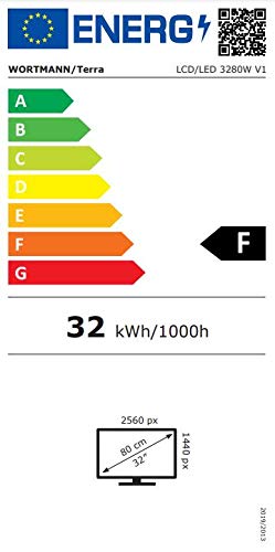 Wortmann AG TERRA LCD/LED 3280W LED display 80 cm (31.5") Wide Quad HD Curva Plata, Blanco - Monitor (80 cm (31.5"), 2560 x 1440 Pixeles, Wide Quad HD, LED, LED, Plata, Blanco)