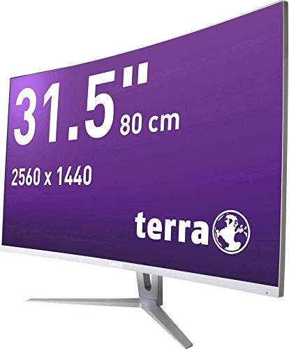 Wortmann AG TERRA LCD/LED 3280W LED display 80 cm (31.5") Wide Quad HD Curva Plata, Blanco - Monitor (80 cm (31.5"), 2560 x 1440 Pixeles, Wide Quad HD, LED, LED, Plata, Blanco)