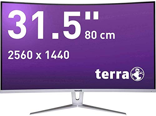Wortmann AG TERRA LCD/LED 3280W LED display 80 cm (31.5") Wide Quad HD Curva Plata, Blanco - Monitor (80 cm (31.5"), 2560 x 1440 Pixeles, Wide Quad HD, LED, LED, Plata, Blanco)
