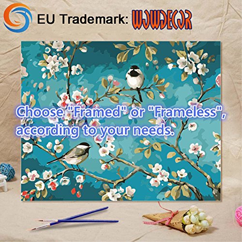 Wowdecor - Kit de pintura con números para niños y adultos, manualidades, pintura con números, diseño de «La noche estrellada» de Van Gogh, 40 x 50 cm