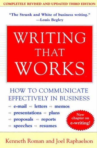 Writing That Works, 3rd Edition: How to Communicate Effectively in Business (English Edition)