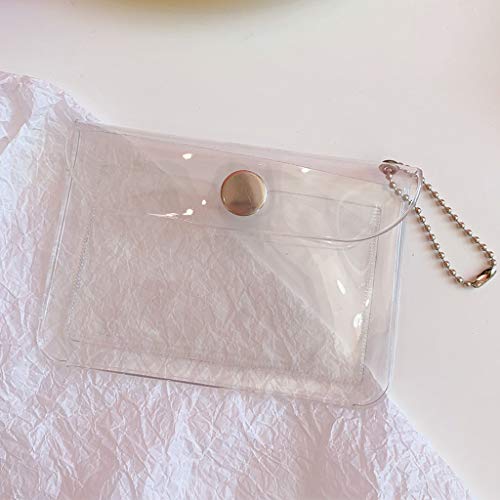 WT-DDJJK Monedero, Billetera de PVC Transparente para Mujeres y niñas, Tarjetero para Tarjetas de crédito, Organizador de Bolsillo, Rebajas de Viernes Negro 2020