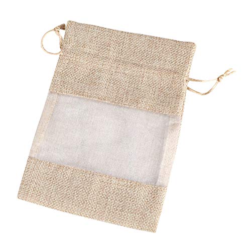 WT-DDJJK Organizador de cordón, Bolsa de Organza de arpillera de Lino con cordón para Regalos de Boda, cosméticos, Rebajas de Viernes Negro 2020