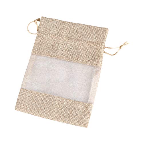 WT-DDJJK Organizador de cordón, Bolsa de Organza de arpillera de Lino con cordón para Regalos de Boda, cosméticos, Rebajas de Viernes Negro 2020