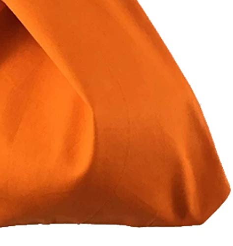WWWL Bolso de muñeca con Nudo Bolso Nudo de algodón Femenino Original Hecho a Mano Hit Color Manos Bolsa Japonesa Estilo Mujer Retro Bolsas de muñeca Tote Orange