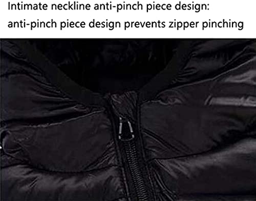 WYH Chaleco Plumas Niños Chalecos Acolchados for niños Chicas Caliente Caliente Vestido OUTERWEART HOUSHED VESTURA DE Invierno LIGHTHETH CHAQUETE Térmico (Color : Black, tamaño : 150)