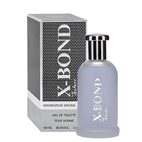 X-BOND SILVER Agua de tocador (Eau de Toilette) para hombres, 100 ml - tiempo limitado oferta