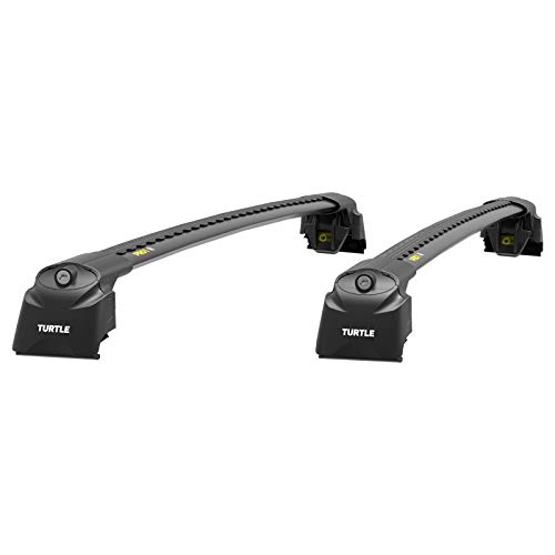 X-sport Juego de barras portaequipajes para Mercedes GLC-Class (X253) SUV (2016-), aluminio, Turtle, soporte de barra longitudinal, antirrobo, color negro