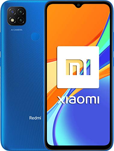Xiaomi Redmi 9C NFC-Smartphone de 6.53" HD+ (3GB+64GB, 3x cámara trasera de 13MP con IA, MediaTek Helio G35, Batería 5000 mAh, 10 W carga rápida), Azul