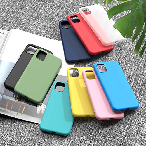 XinYue 9 x Funda iPhone 11, Cárcasa Silicona TPU, Funda Ultra-Delgado Flexible - [ Negro + Rojo + Rosa + Verde + Translúcido + Amarillo + Azul Claro + Verde Claro + Rosa Claro ]