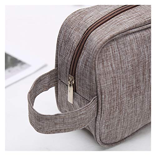 XLY Bolsa de Almacenamiento cosmético Bolsa de Maquillaje de Las señoras monocromáticas Bolsa de Descarga multifunción Bolsa de Cremallera de Gran Capacidad Bolsa de Almacenamiento (Color : Gray)