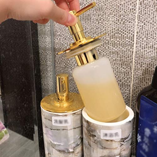 XUHUI Dispensador De Jabón Baño Dispensador De Jabón con Cabezal De Bomba Giratorio De 360 ​​° Botellas De Bomba De Loción Líquida Recargables China Bone China Dispensadores De Loción