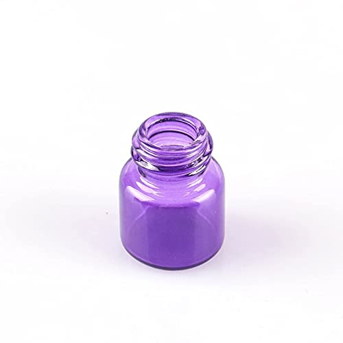 YAMAXUN 50 Piezas 1 Ml Frascos De Aceite Esencial De Frasco De Vidrio Púrpura Vacío con Reductor De Orificio Y Tapa Negra para Aceites Esenciales Cosméticos Perfume De Colonias,Púrpura,1ml