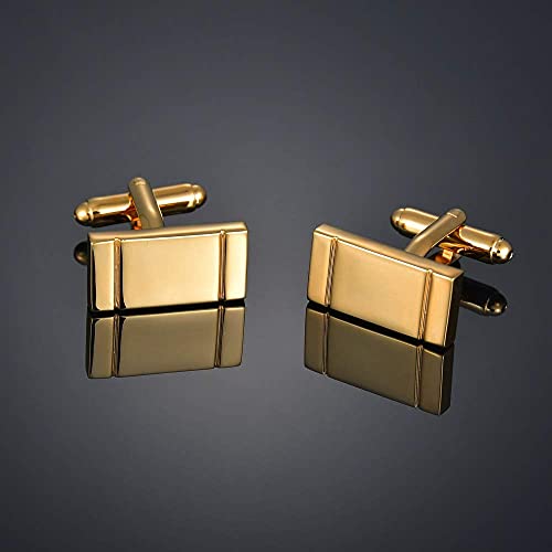 YANJ Gemelos de calidad de color dorado con letras, alienígenas, cuadrados, dragones, hojas de arce, equilibrio, nombre para hombre francés, bouton manchette (color metal: 2)