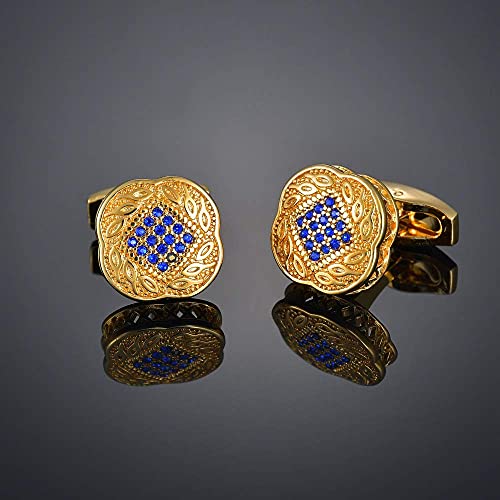 YANJ Gemelos de calidad de color dorado con letras, alienígenas, cuadrados, dragones, hojas de arce, equilibrio, nombre para hombre francés, bouton manchette (color metal: 2)